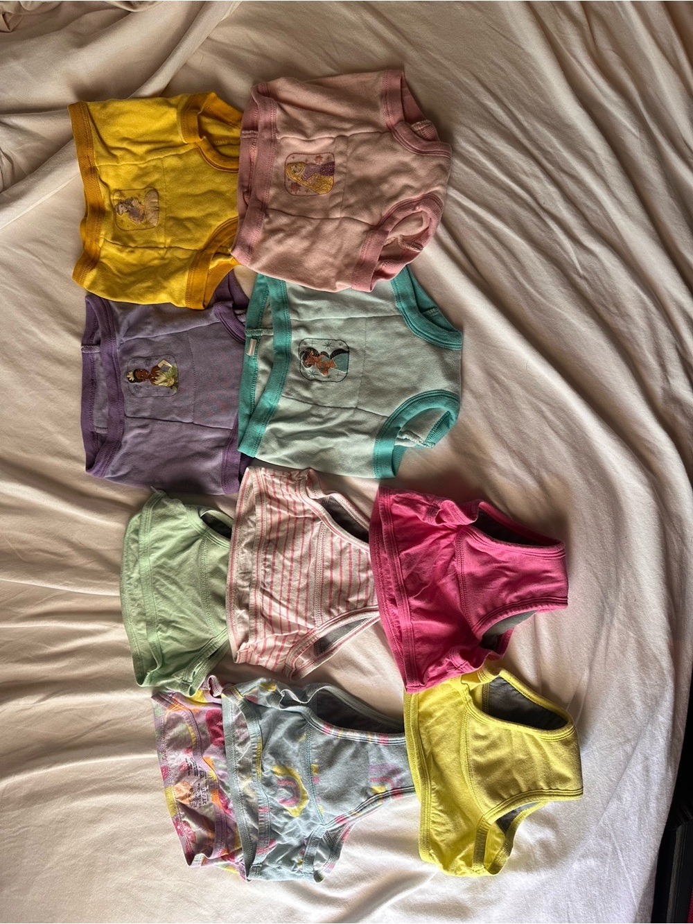 Girls' Assorted Color Cotton Training Pants - Pack